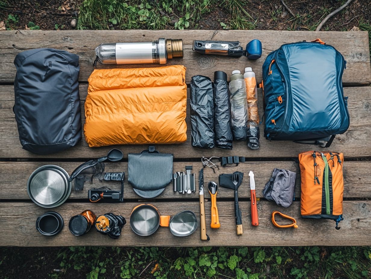 What are the Essential Items for Lightweight Backpacking?