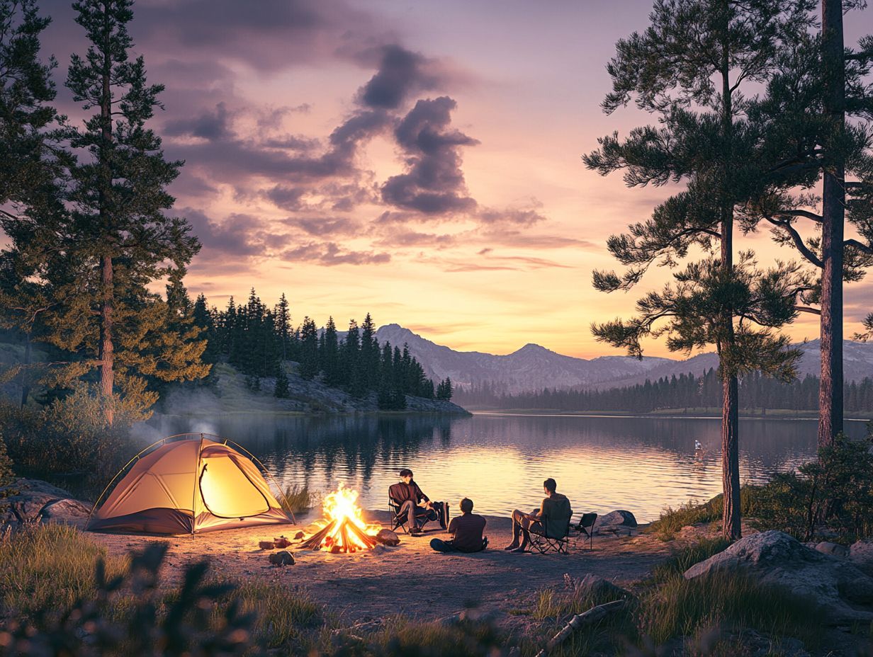 Camping at Cheyenne State Recreation Area