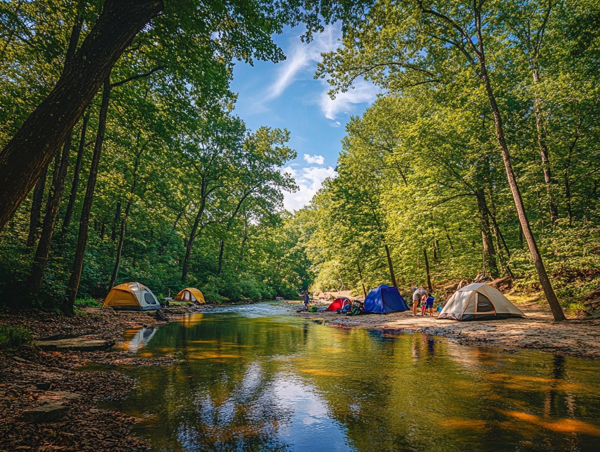 Types of Campsites Available