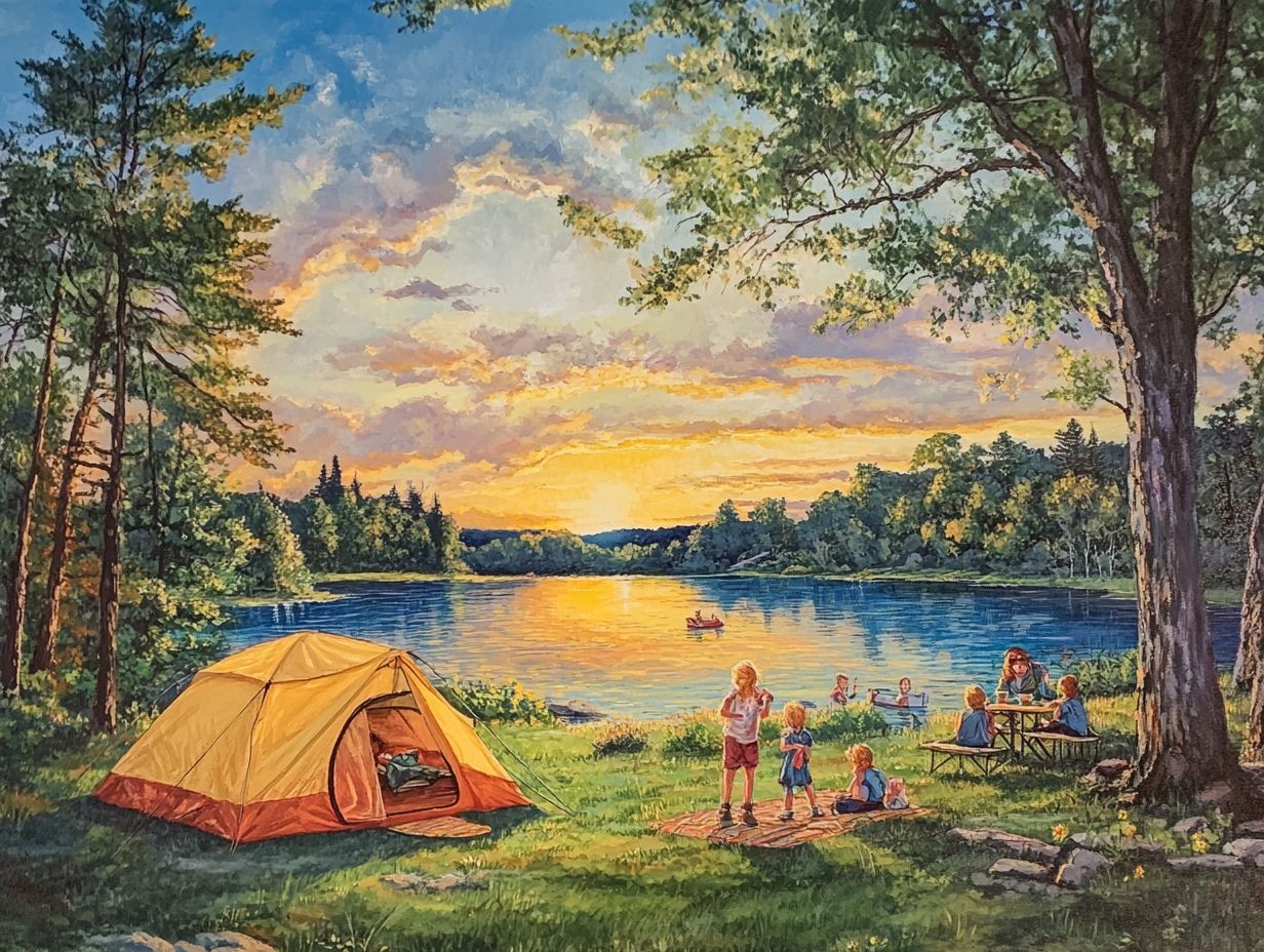 Camping at Lake Minatare State Recreation Area