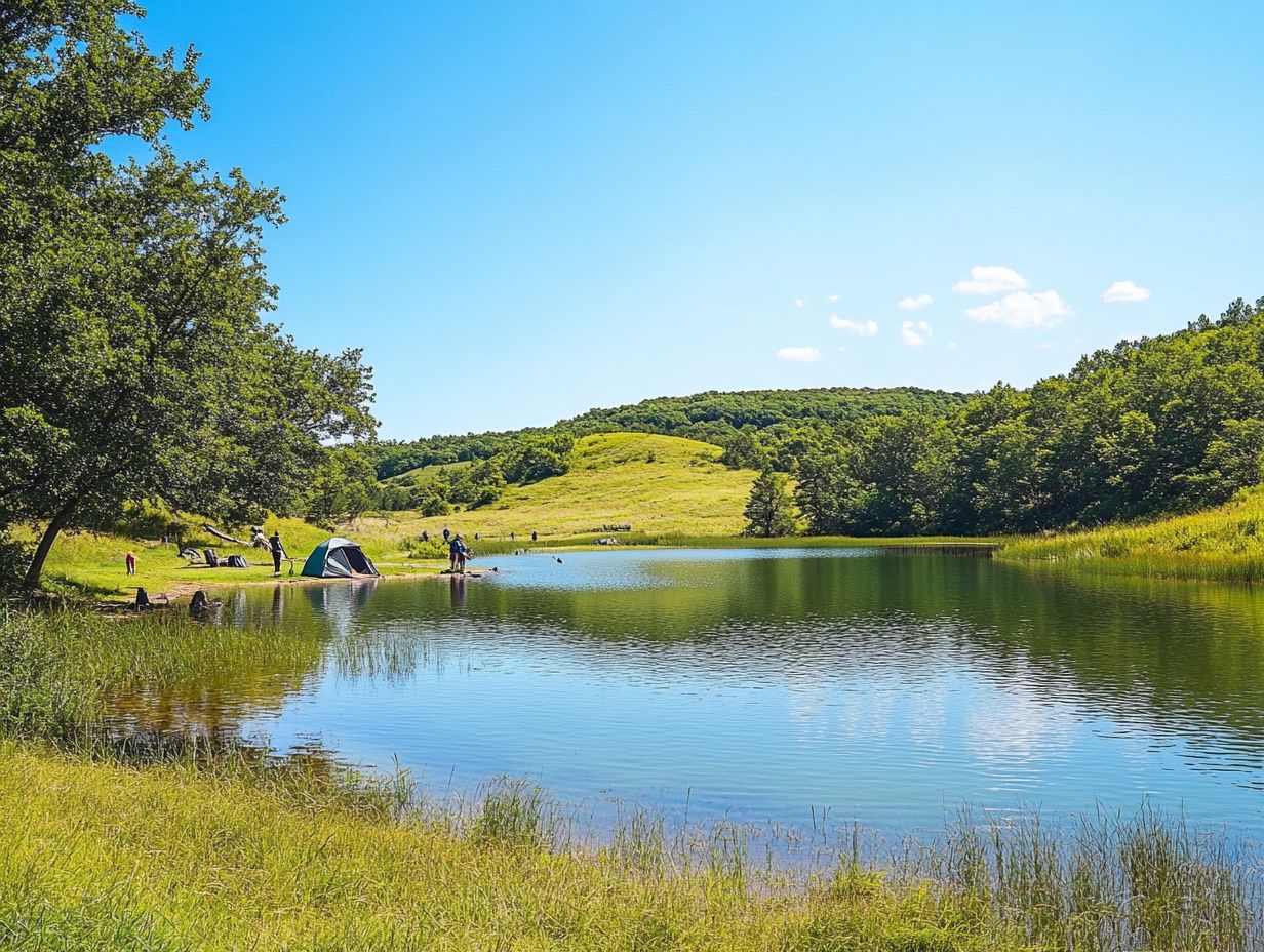 Camping at Medicine Creek State Recreation Area