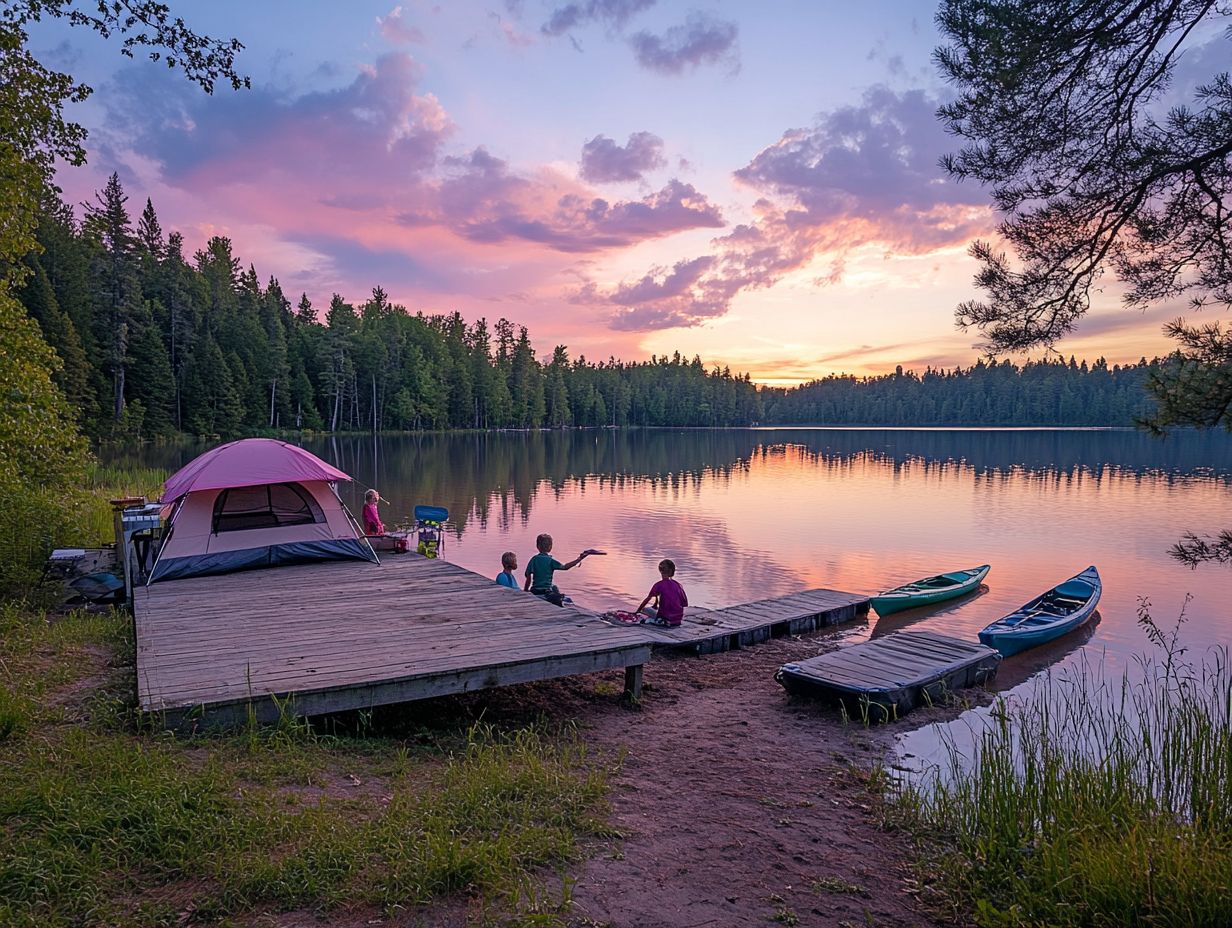 Activities at Johnson Lake State Recreation Area