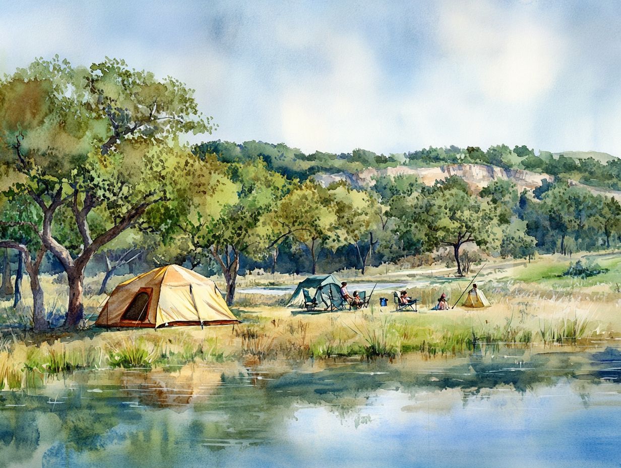 Camping at Olive Creek State Recreation Area