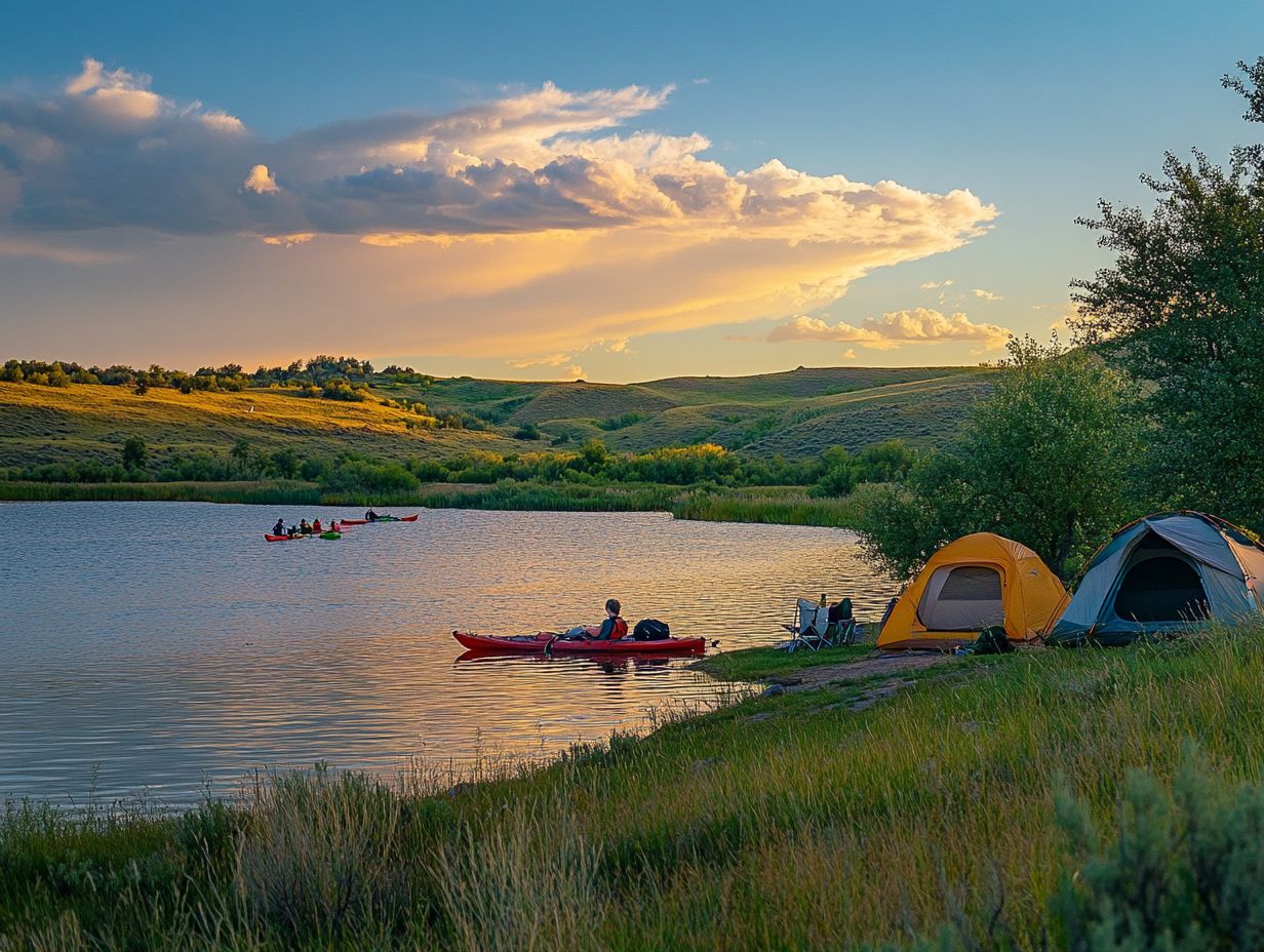 What facilities are available for campers at Red Willow Reservoir State Recreation Area?