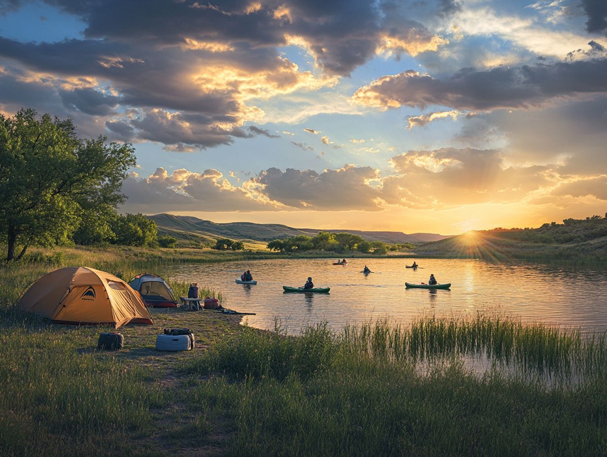 Camping at Red Willow Reservoir State Recreation Area