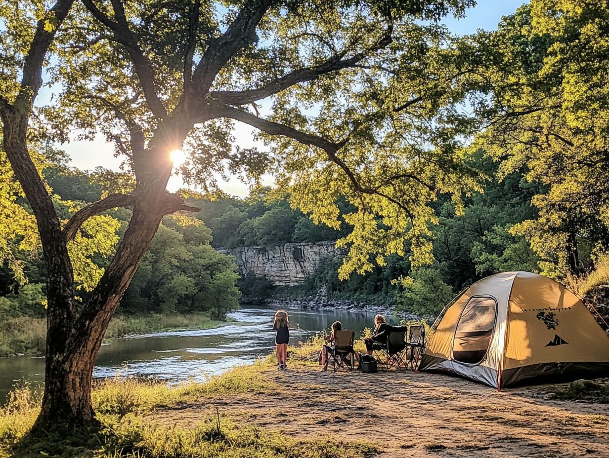 Camping at Ponca State Park