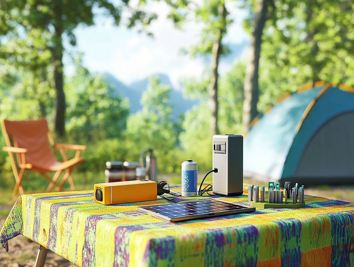 Comparing Batteries, Power Banks, and Solar Chargers for Camping