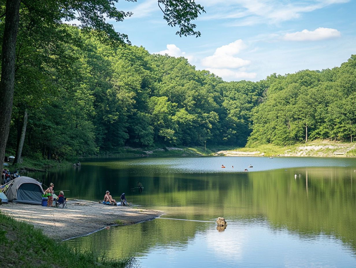 Camping at Rock Creek State Recreation Area