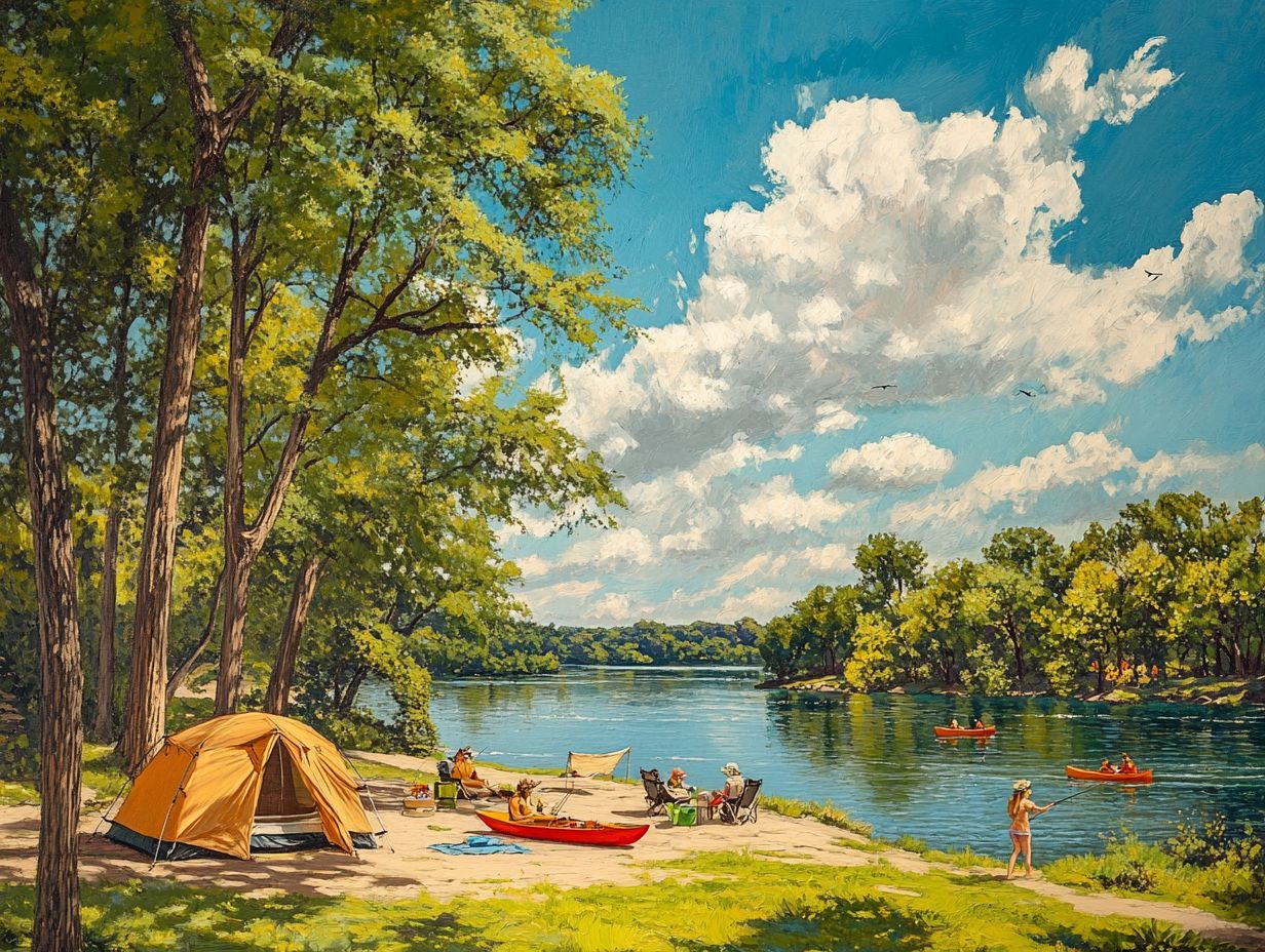 Camping at Rockford Lake State Recreation Area