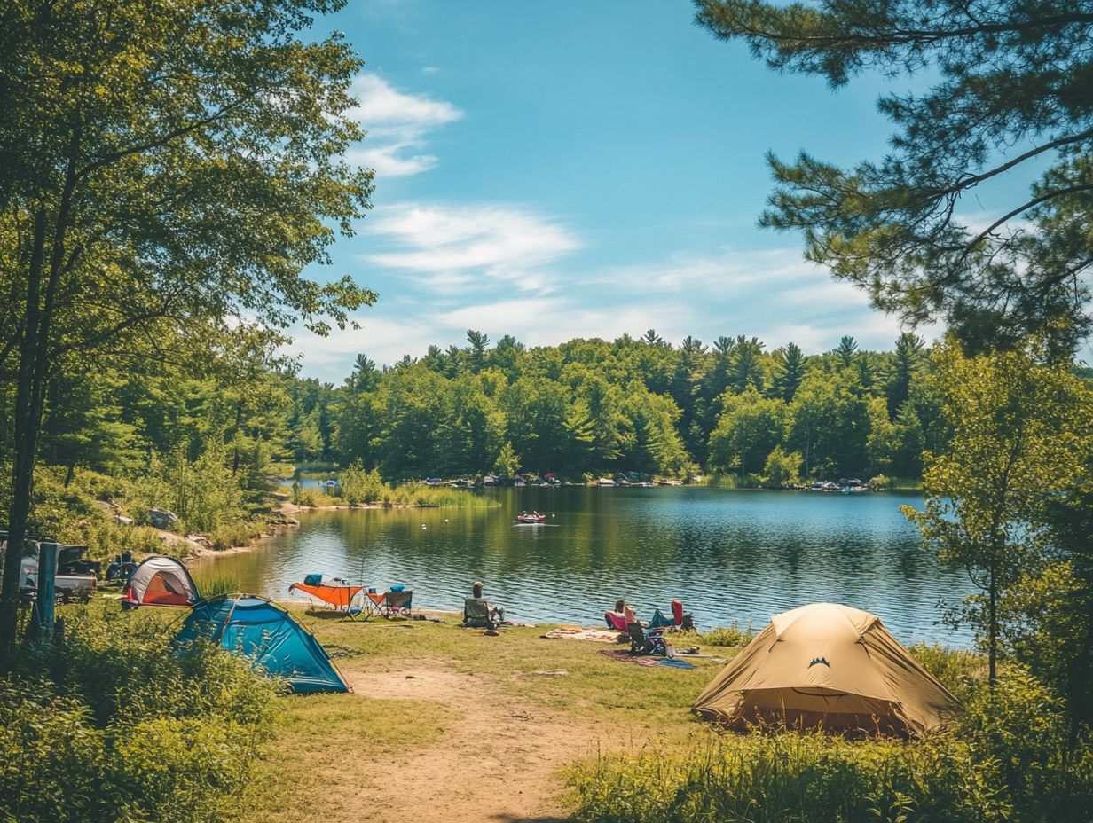 Activities at Rockford Lake State Recreation Area