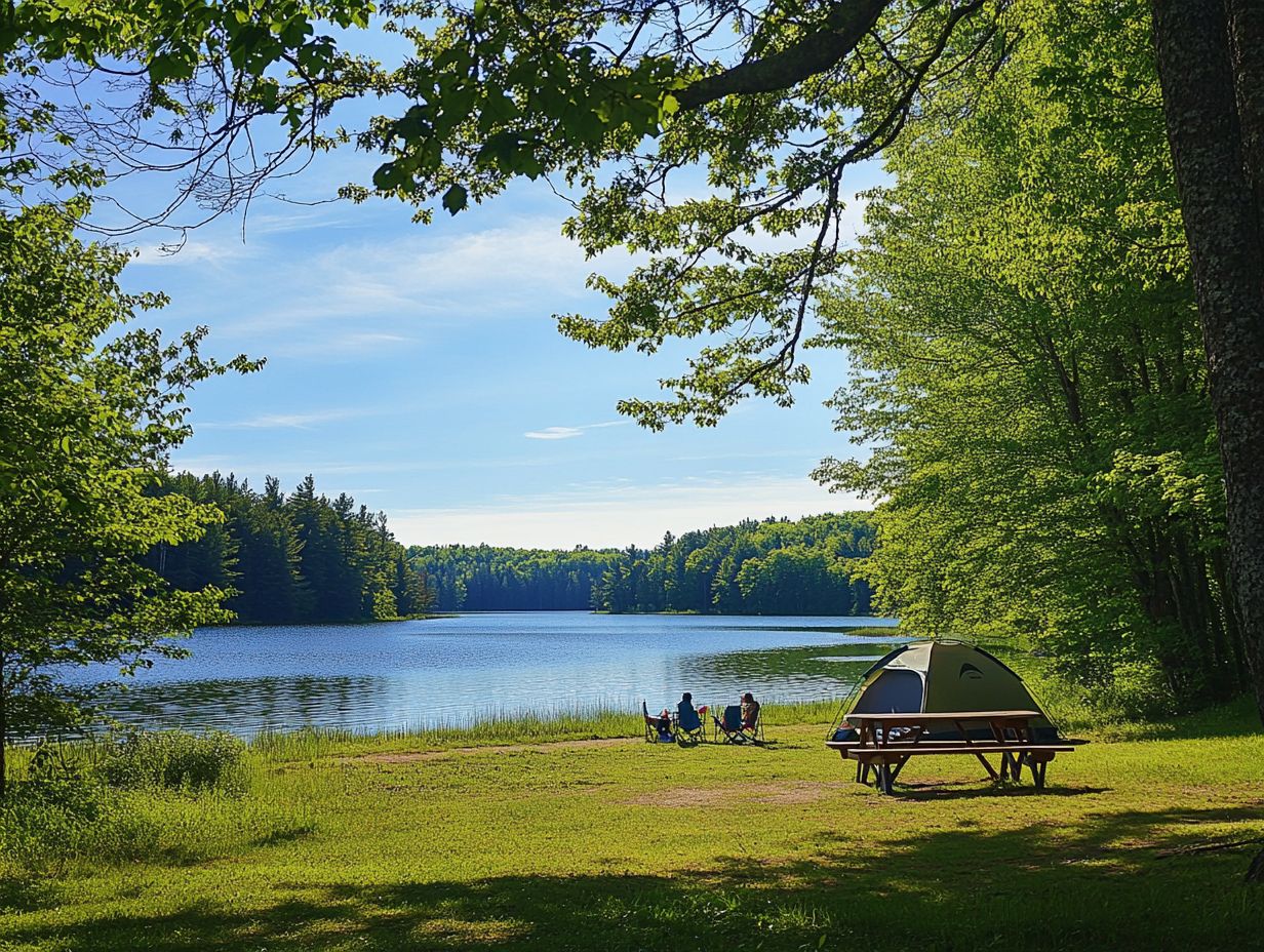 Camping at Wagon Train State Recreation Area